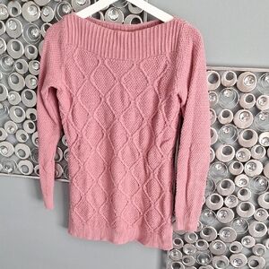 LOFT Pink Textured Women's Sweater